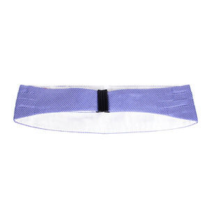 TINO COSMA SKY BLUE & WHITE SMOKING BELT-CUMMERBUND | MENS SIZE L